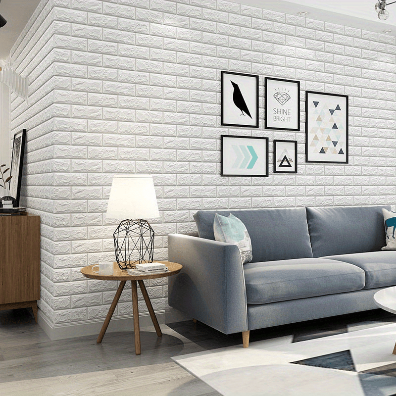 10 piezas de paneles de pared para decoración de interiores, papel tapiz adhesivo de pared 3D, decoración de habitaciones, para el hogar, dormitorio