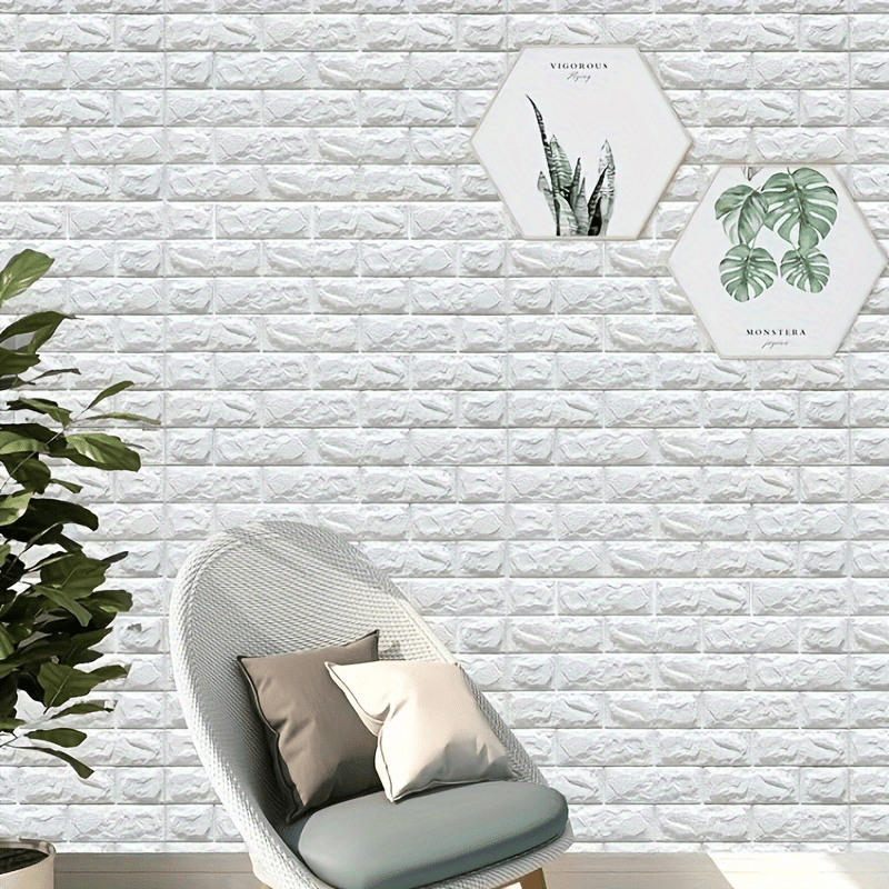 10 piezas de paneles de pared para decoración de interiores, papel tapiz adhesivo de pared 3D, decoración de habitaciones, para el hogar, dormitorio