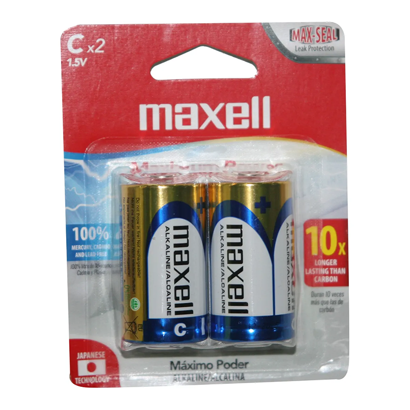 Pilas Alkalinas Maxell C