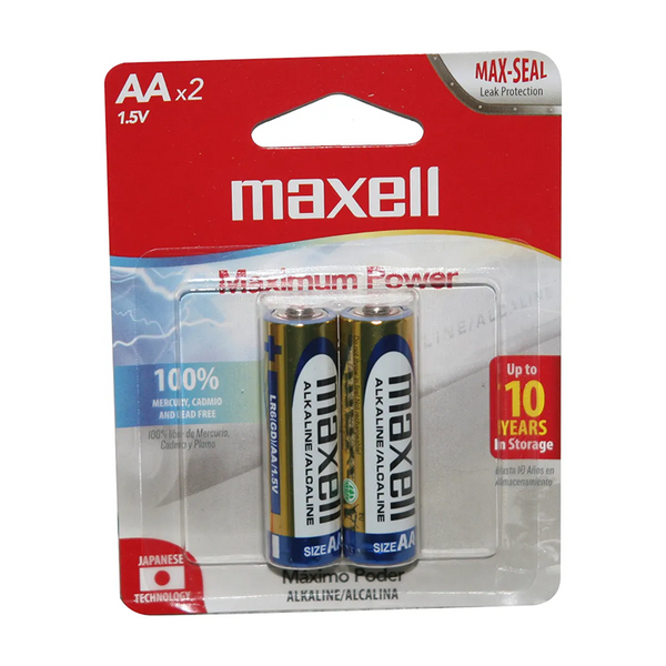 Pilas Alkalinas Maxell AA