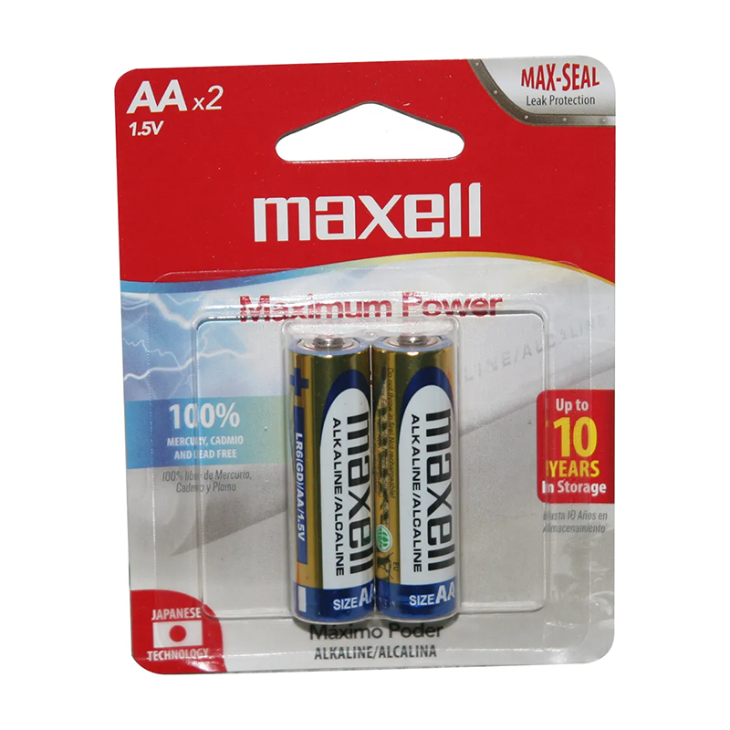 Pilas Alkalinas Maxell AA