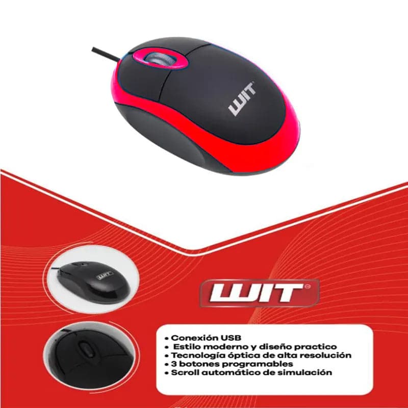 Mouse Alambrico WIT MU-01