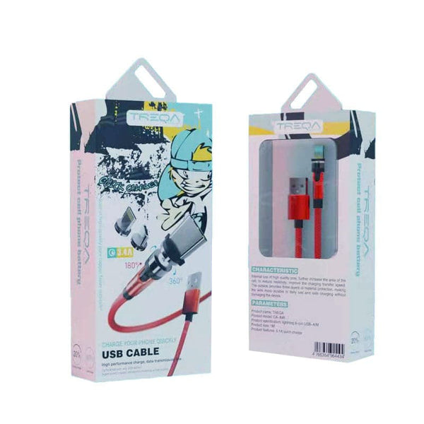 Cable Magnetico de Carga 3.4A 3 en 1