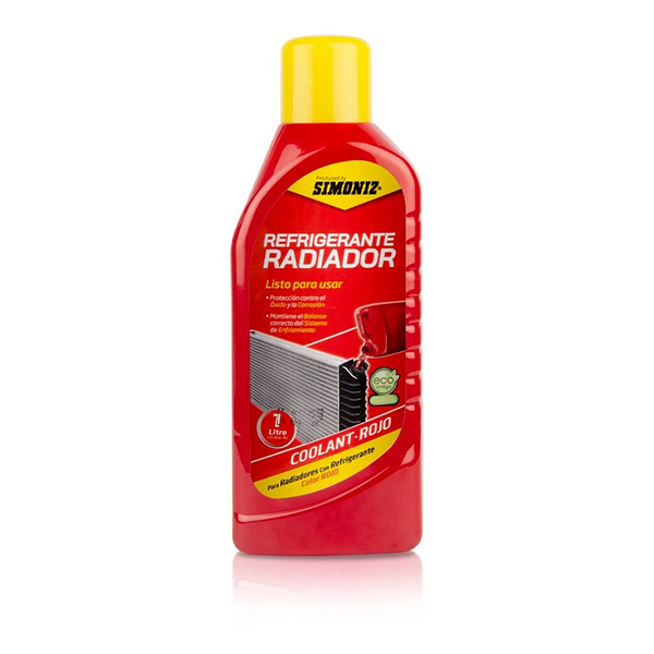 Liquido Refrigerante Rojo para Radiador 1 Litro