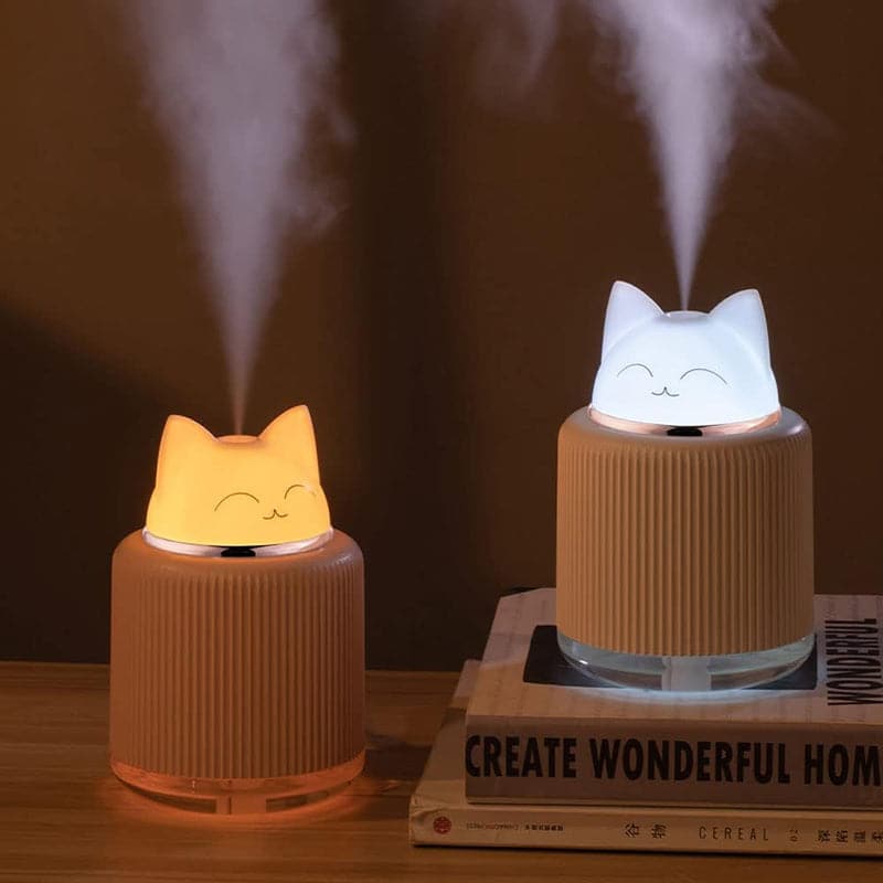 Mini Humidificador de Aire con Diseño de Gato