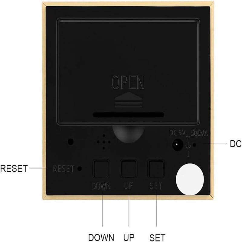 Reloj Despertado de Madera con Forma de Cubo