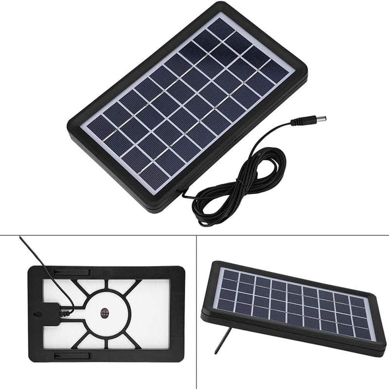 Panel Solar de Carga Directa con Cables de Carga de 6V - 3W