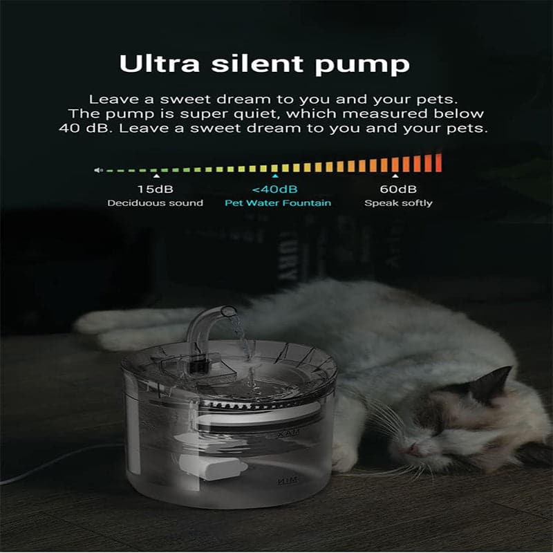 Fuente de Agua para Gatos tipo Grifo de 1.8 Litros