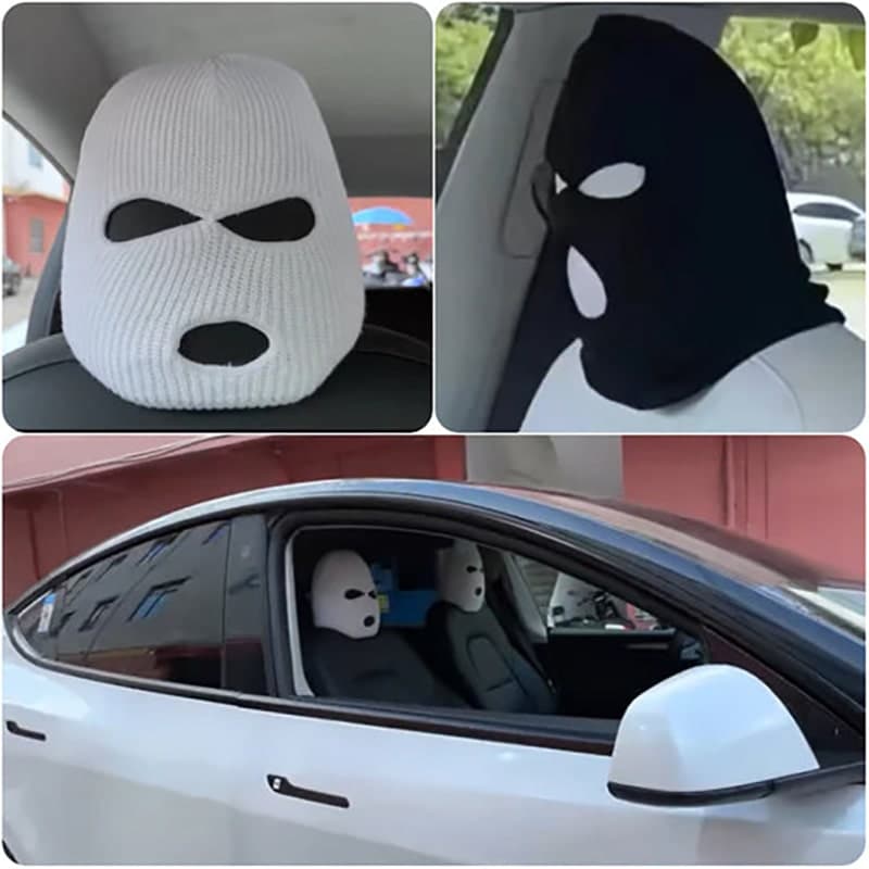 Gorro divertido para asiento de coche