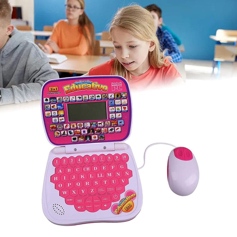 Computador Portatil de Aprendizaje Bilingüe para Niños