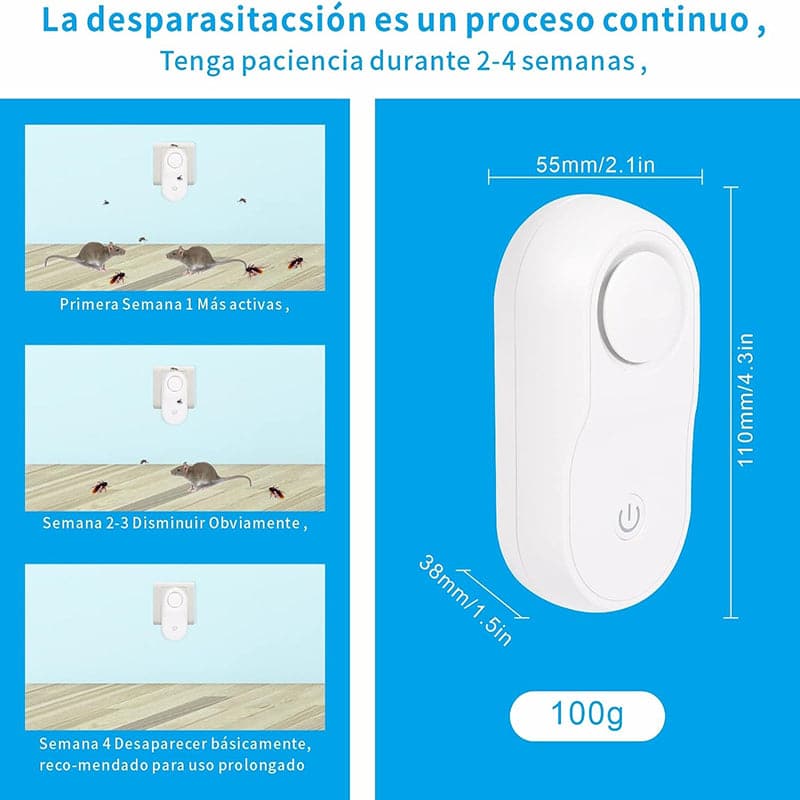 Repelente Ultrasónico para el Control de Plagas