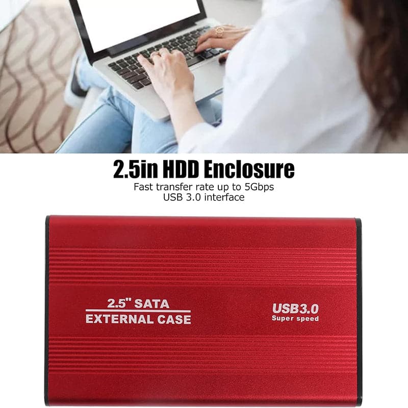 Carcasa para Disco Duro Externo USB 3.0 Aleacion de Aluminio