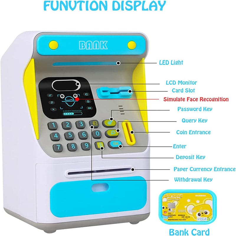 Alcancia Electronica con Diseño de Cajero Automatico