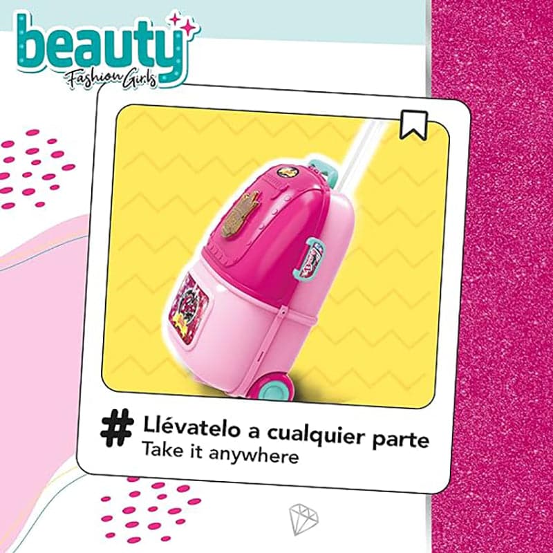 Juguete Beauty Girls Kit de Maquillaje para Niñas 2 en 1 con Luz y Sonido