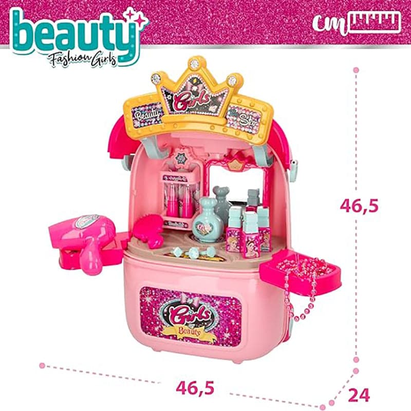 Juguete Beauty Girls Kit de Maquillaje para Niñas 2 en 1 con Luz y Sonido