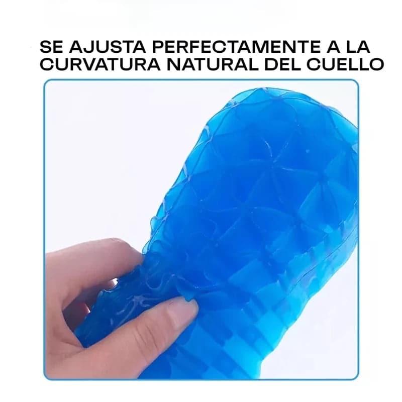 Almohada en gel ergonómica de soporte para cuello y columna cervical