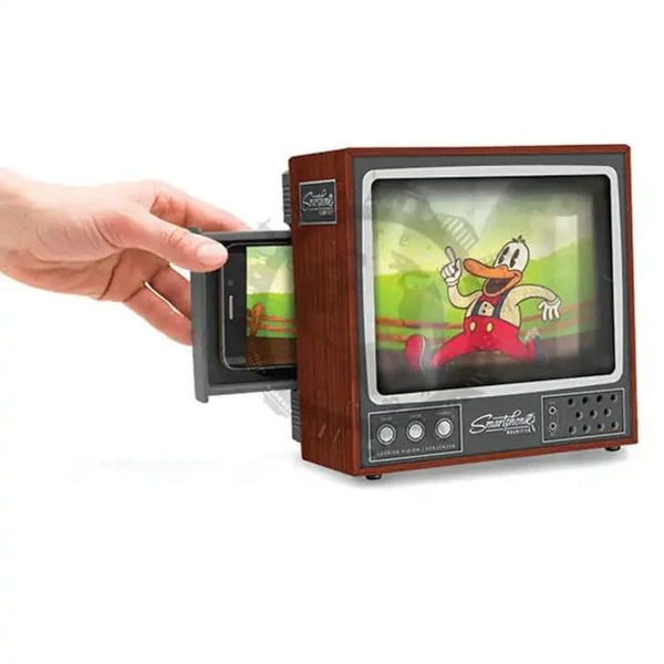 Amplificador de televisor con diseño retro para celular