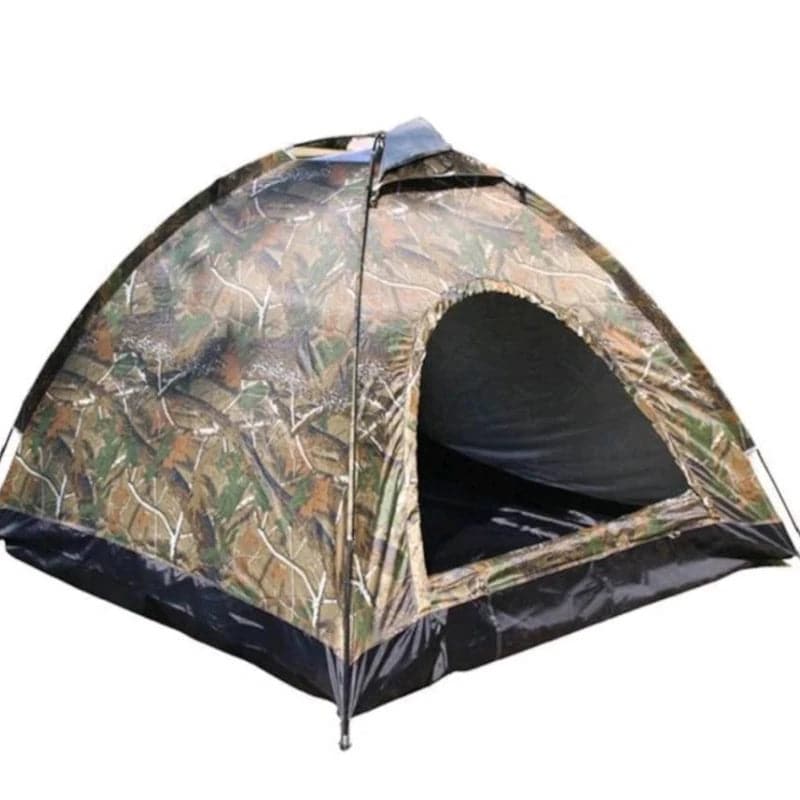 Carpa de camping con diseño de camuflaje