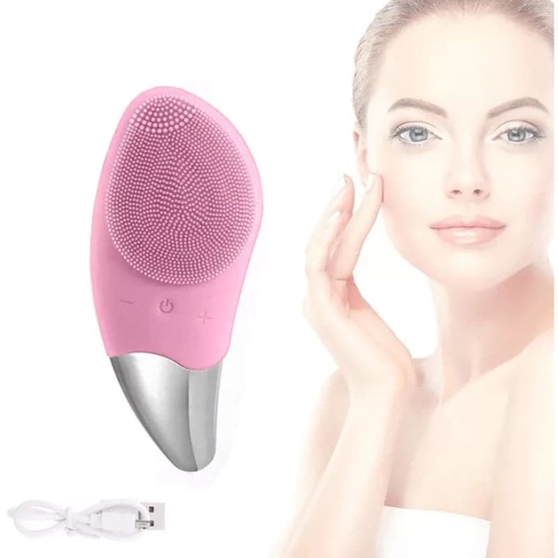 Cepillo exfoliador de limpieza facial sónico recargable