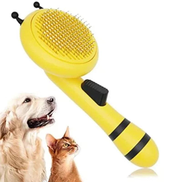 Cepillo removedor de pelo para mascotas con diseño de abeja