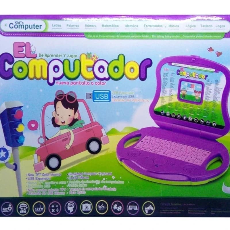 Computador didáctico infantil con 160 funciones