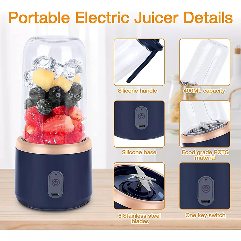 Exprimidor Mini Extractor De Jugos Portátil Carga USB