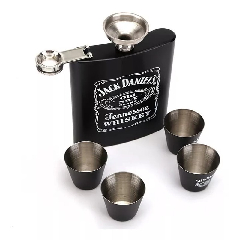 Licorera de Acero Inoxidable 9 Oz Whiskera Jack Daniels