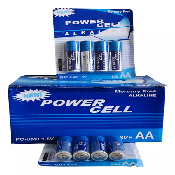 Pack de 4 Pilas AA Power Cell Plitex