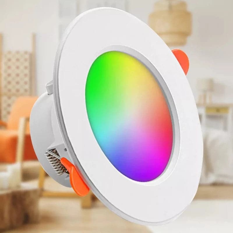 Lampara Empotrable LED RGB de 15 Watts Marca Tuya