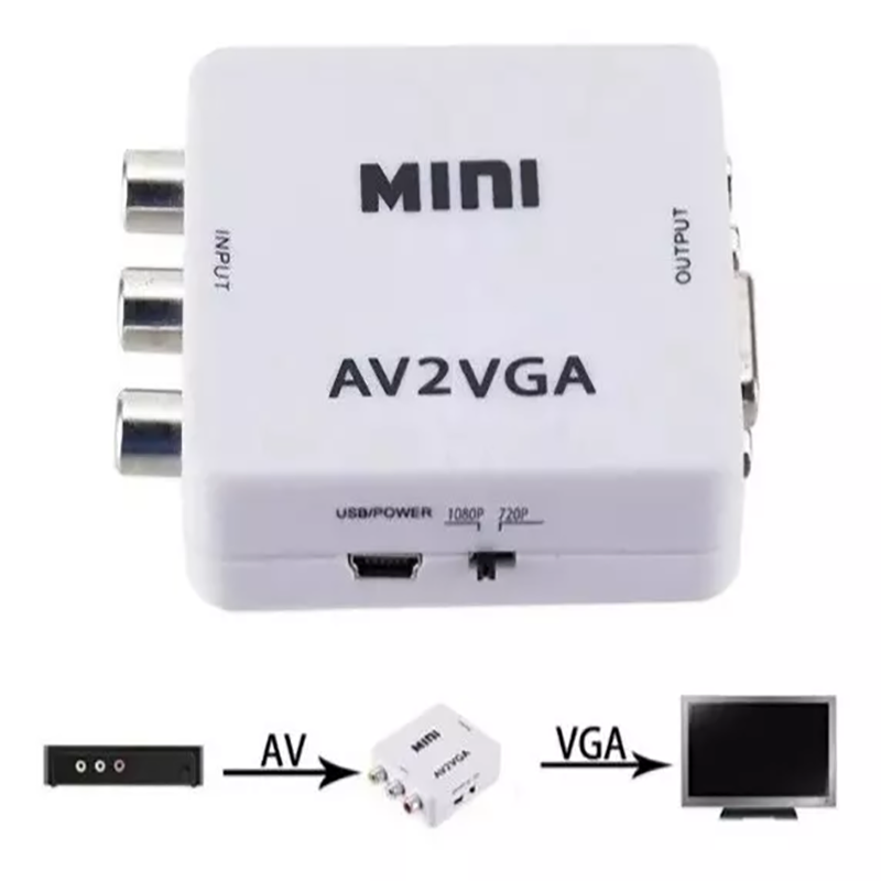 Mini Adaptador VGA - AV