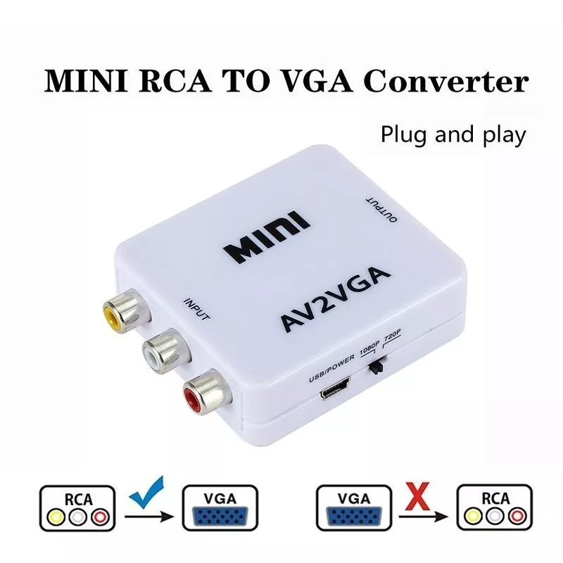 Mini Adaptador VGA - AV