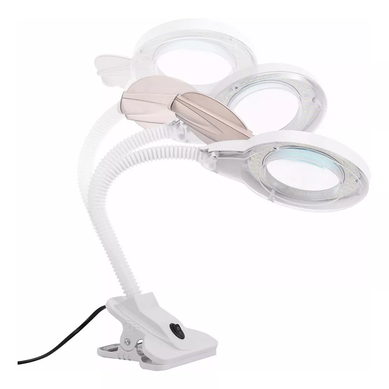 Lampara LED con Lupa y Gancho Flexible