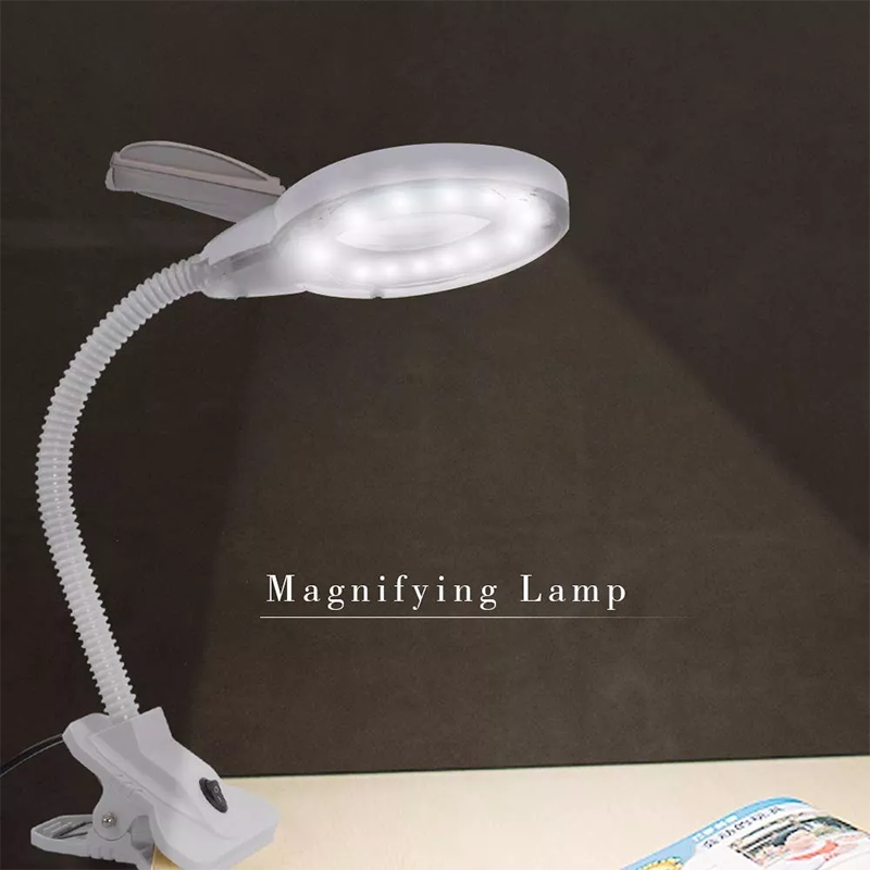 Lampara LED con Lupa y Gancho Flexible