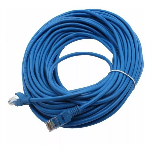 Cable de Red LAN UTP Cat5 con Conector RJ45 20 Metros