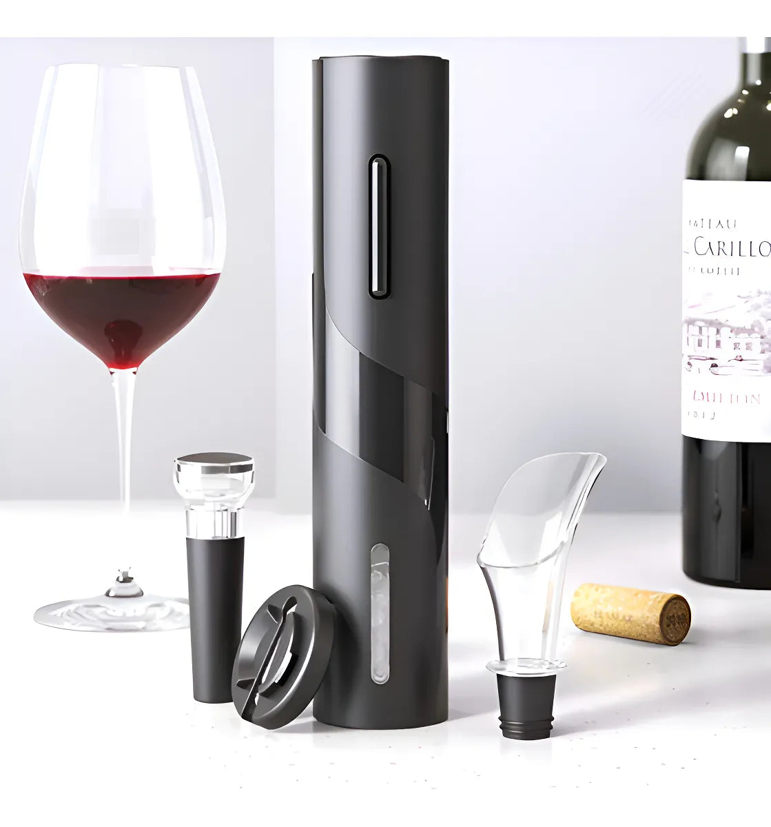 Sacacorcho Eléctrico para Vino Rápido, Elegante y sin Esfuerzo