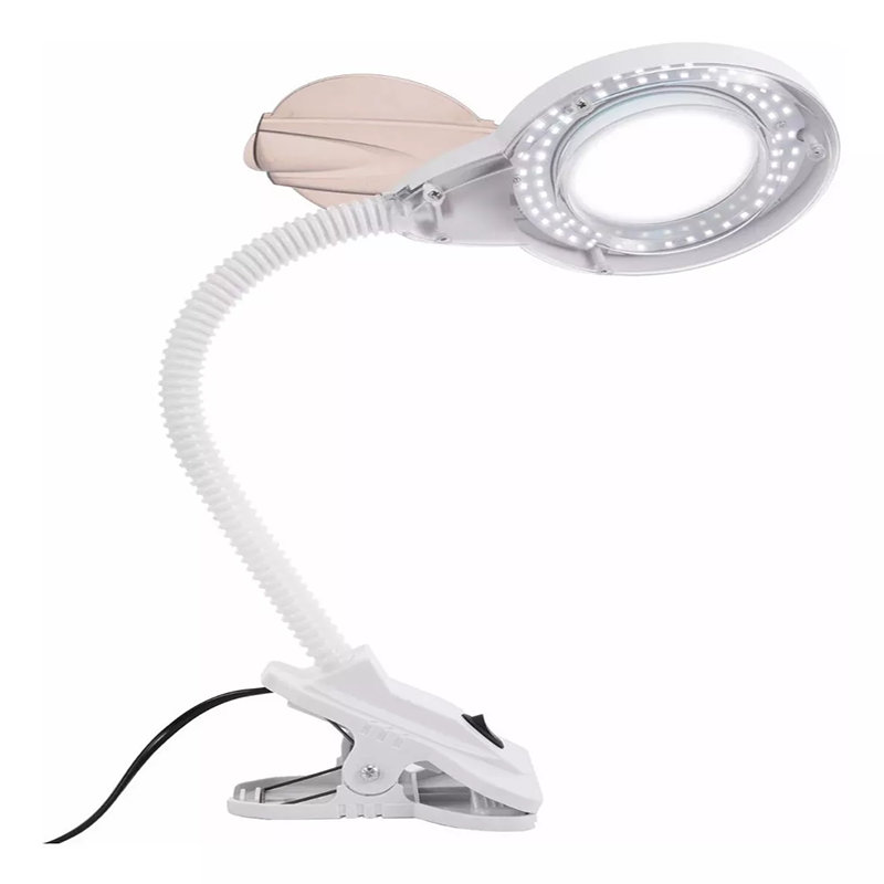 Lampara LED con Lupa y Gancho Flexible