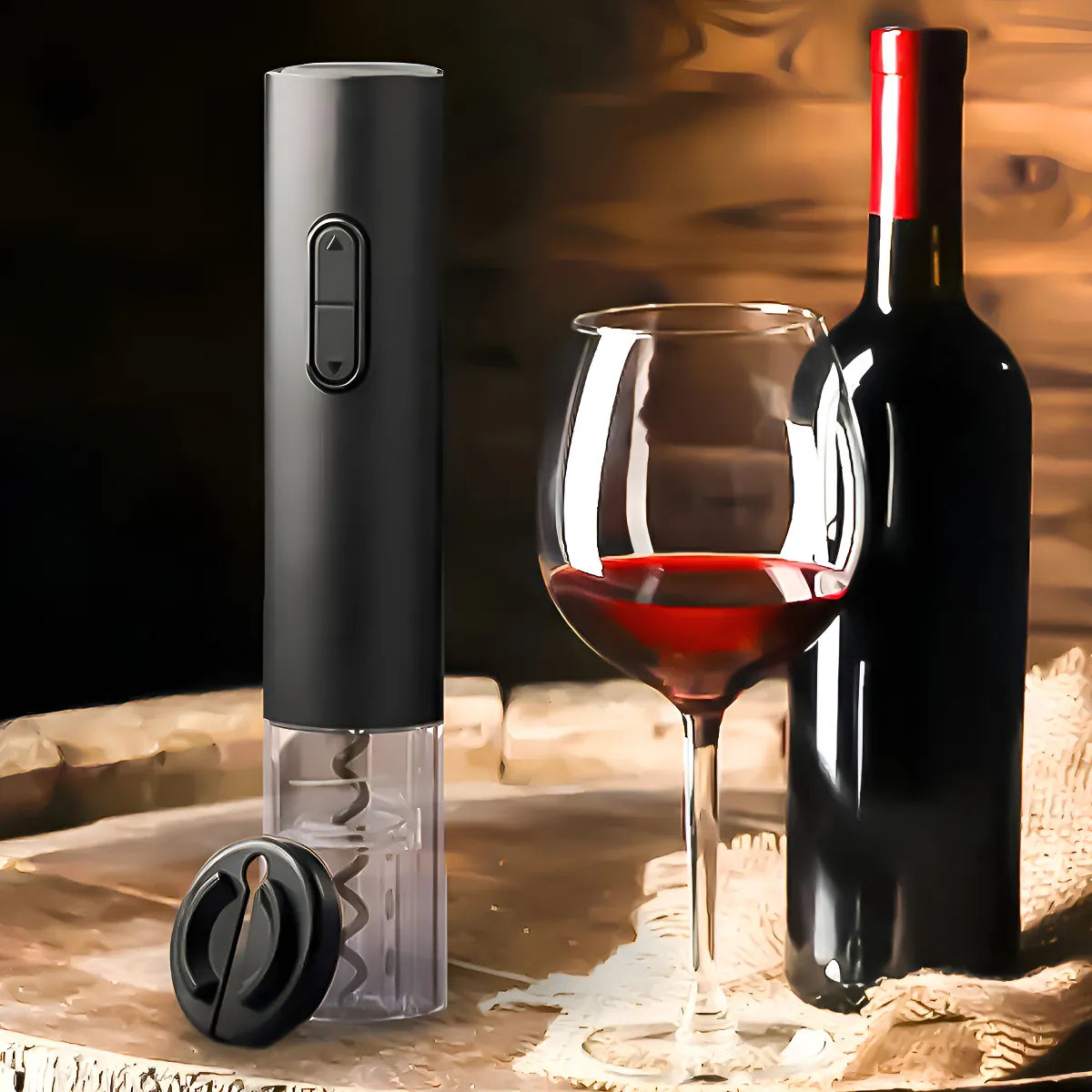 Sacacorcho Eléctrico para Vino Rápido, Elegante y sin Esfuerzo