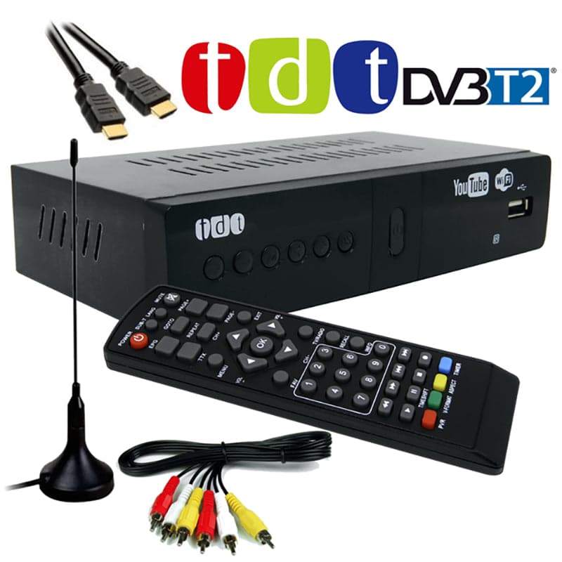 Decodificador TDT DXG-2021 HD DVB2 Sintonizador de Televisión Digital