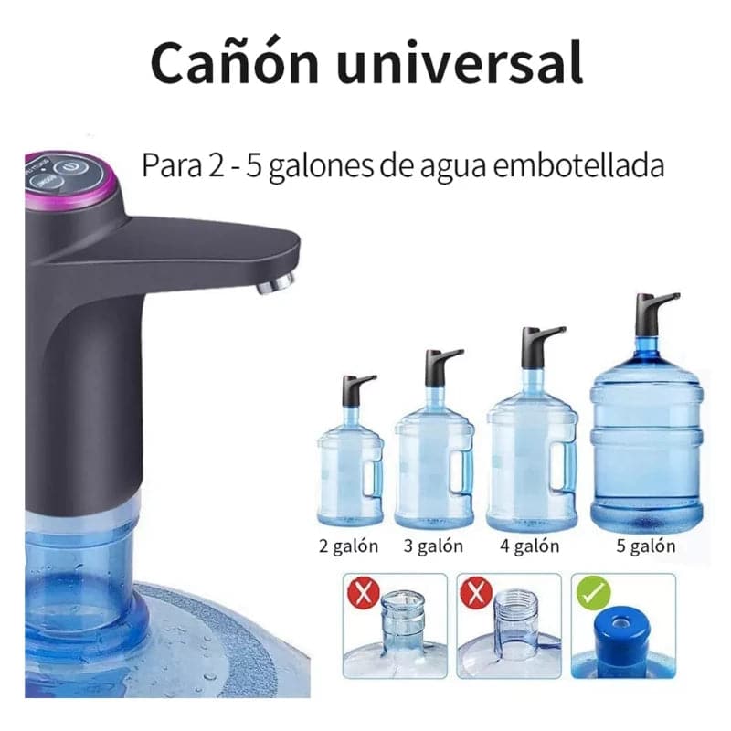 Dispensador automático de agua recargable