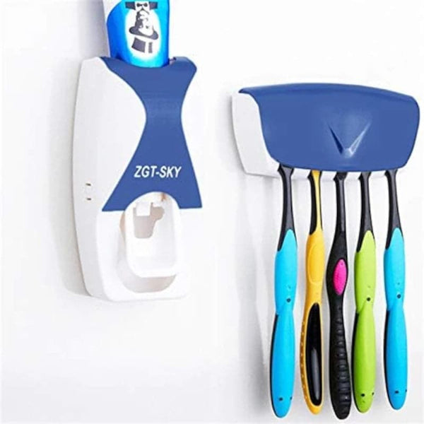 Dispensador de crema dental + Organizador porta cepillos