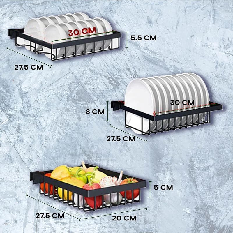 Escurridor de platos sobre fregadero