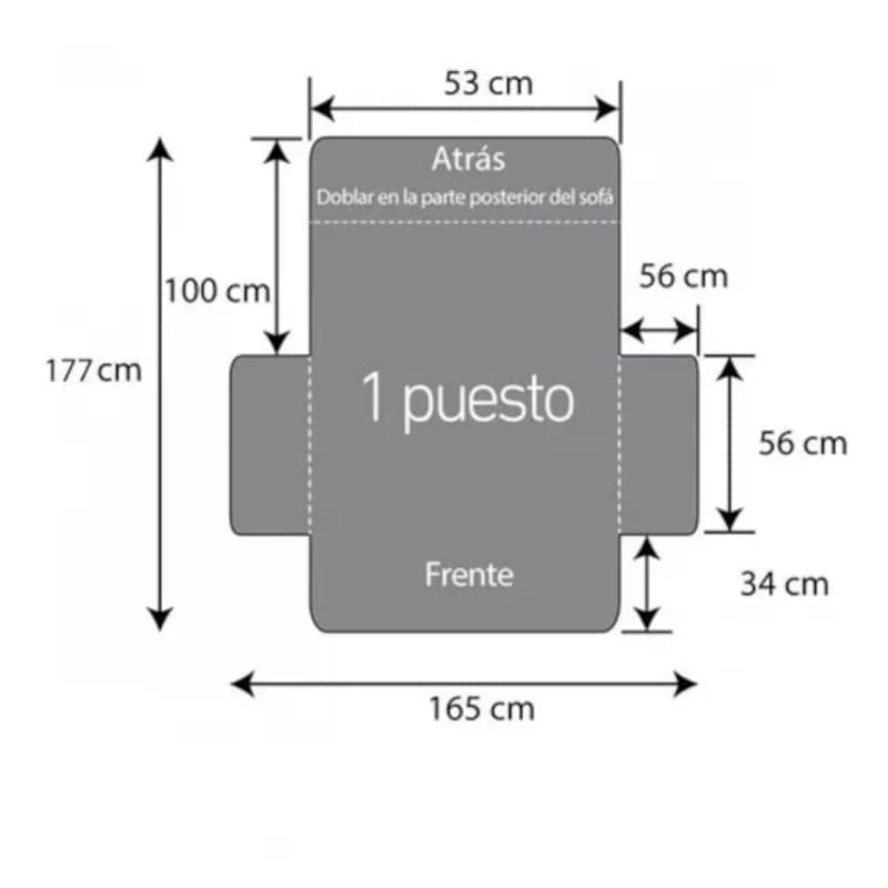 Forro para sofá de un puesto