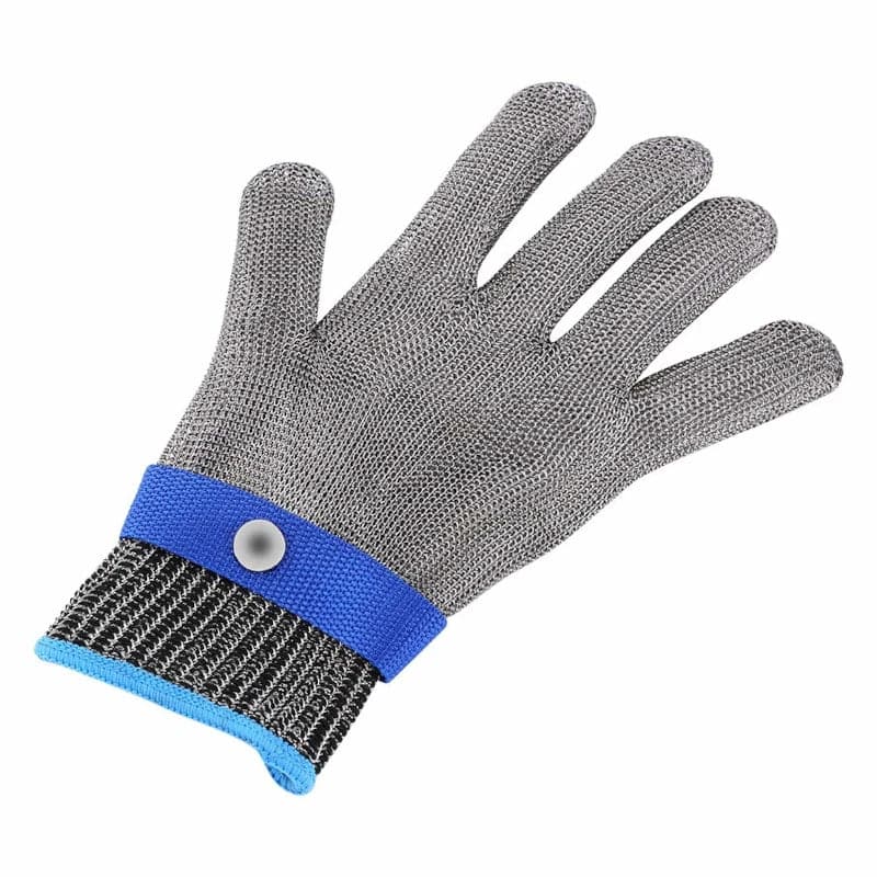 Guantes industriales con malla metálica de alambre de acero inoxidable