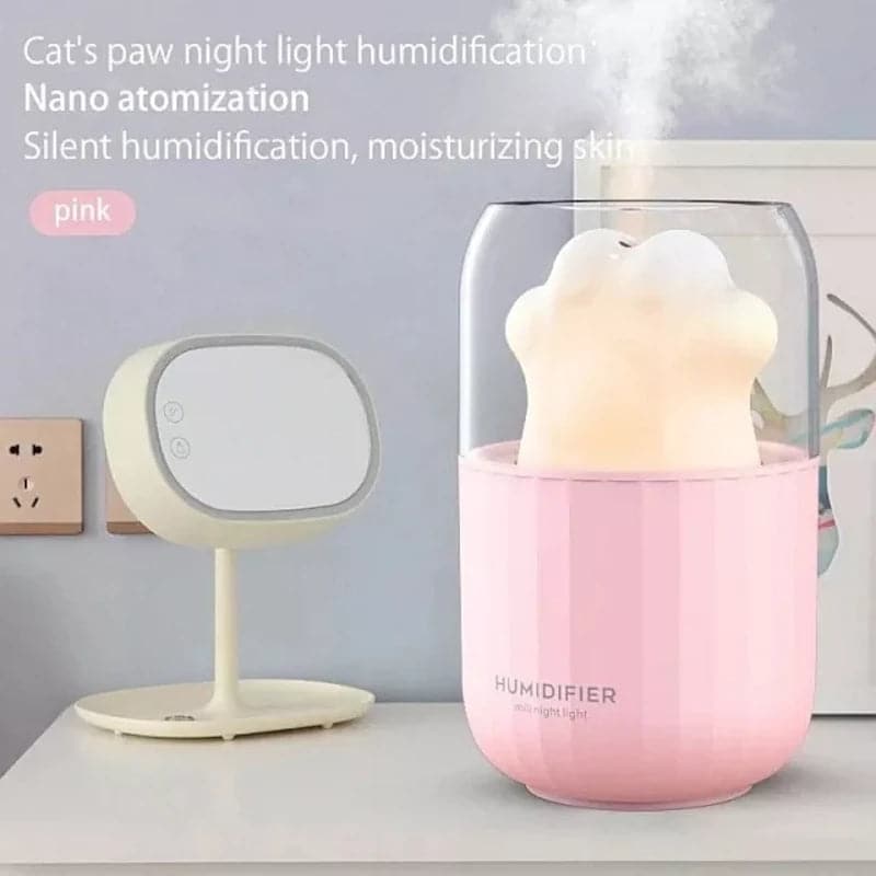 Humidificador difusor diseño de patica de gato 300ml