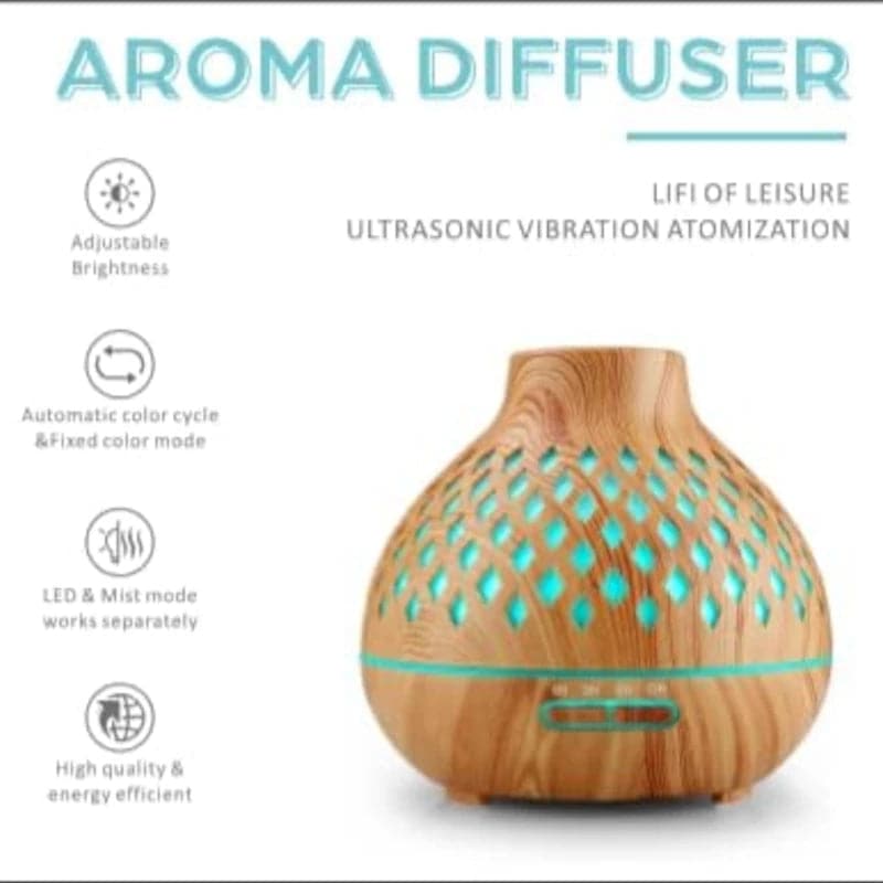 Humidificador ultrasónico y difusor de aroma con mando a distancia