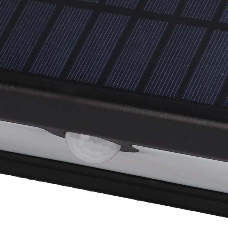 Lámpara con panel solar y luz led con sensor de movimiento