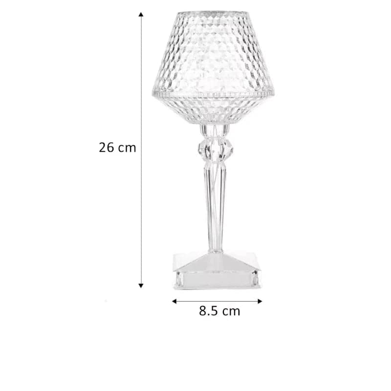 Lampara de mesa recargable con diseño de copa led Rgb y control remoto