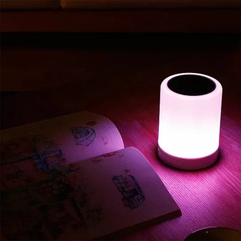 Lámpara de noche táctil con altavoz Bluetooth