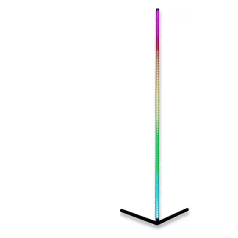 Lampara de pie esquinera multicolor Rgb de 140 Cm con app Bluetooth