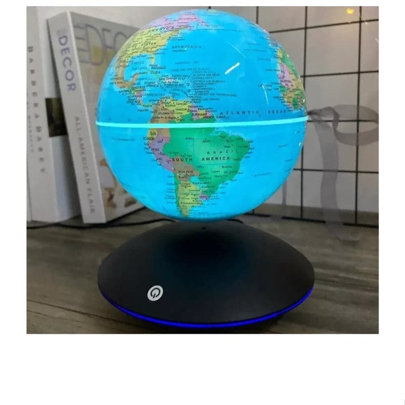 Lampara led globo terráqueo flotante 3D